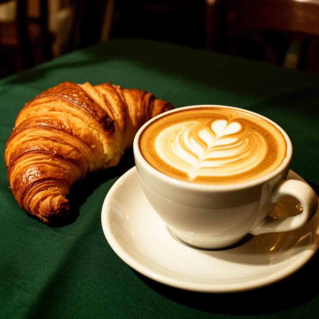 Cappuccino et croissant